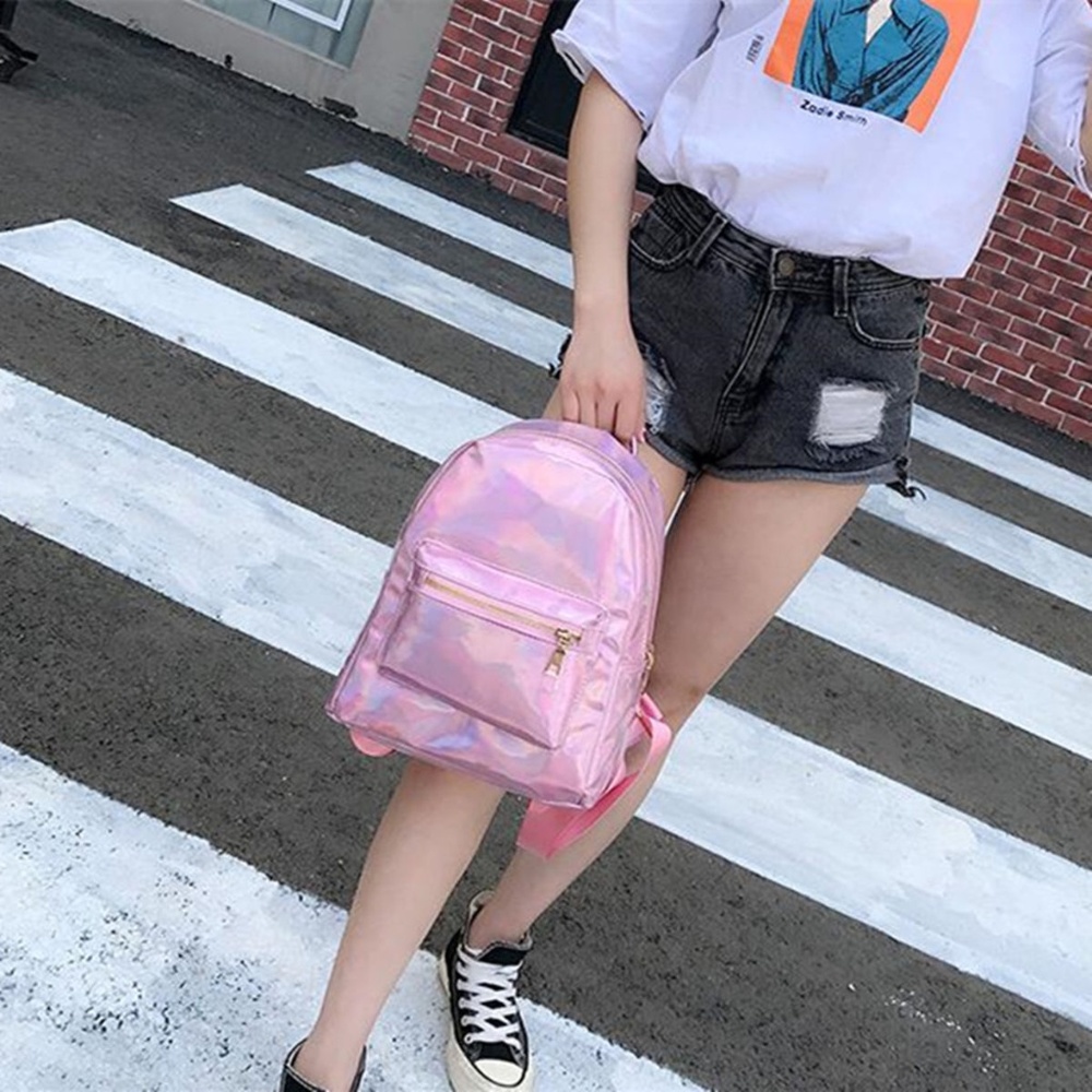 Back In Stock! Pink Holographic Mini Backpack